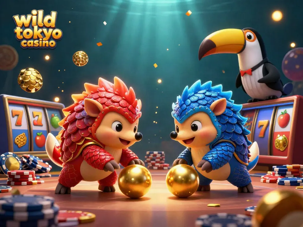 Experience thrilling action at Wild Tokyo Casino with dynamic slots and vibrant characters in a colorful scene.