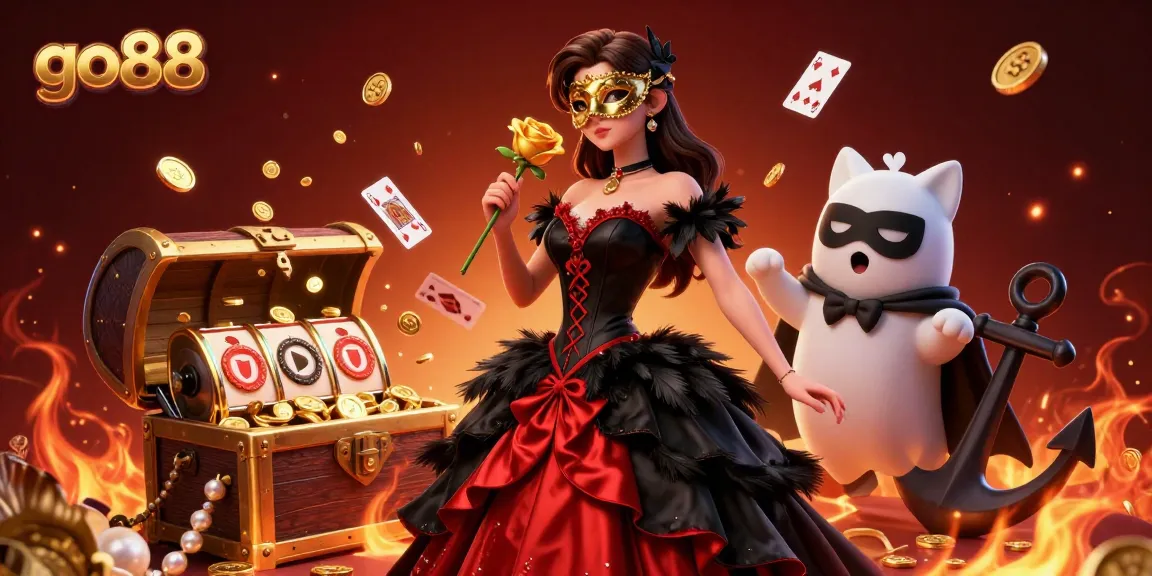 Engage with go88’s thrilling casino atmosphere featuring vibrant characters and dynamic gaming elements.